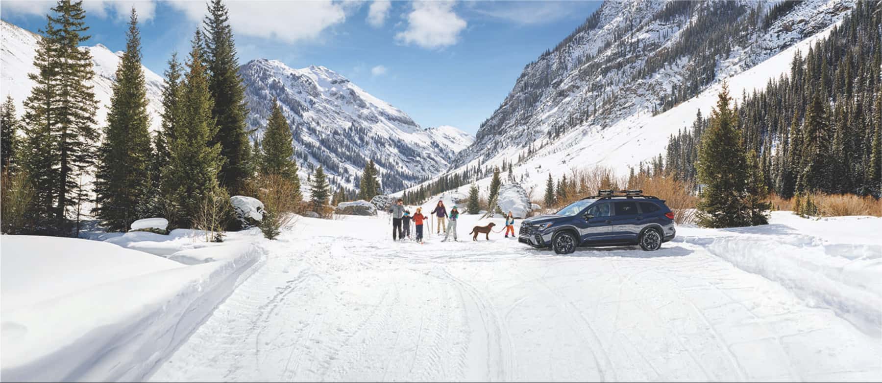 Subaru Ascent parked near snow in Juneau Alaska