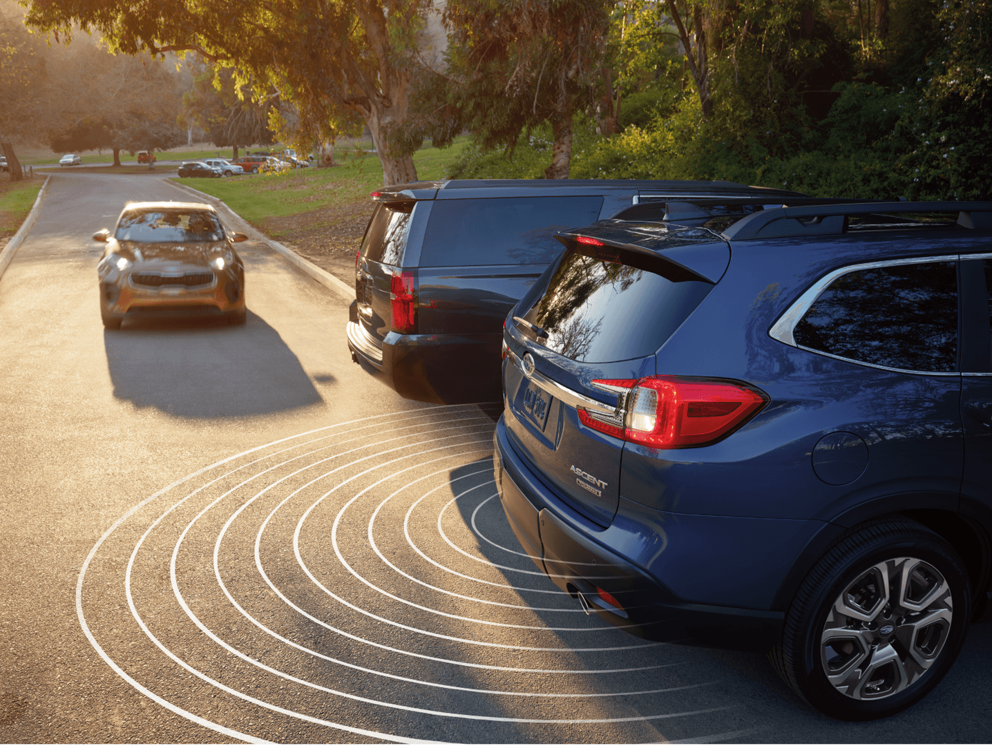 Subaru Ascent rear cross-traffic alert feature