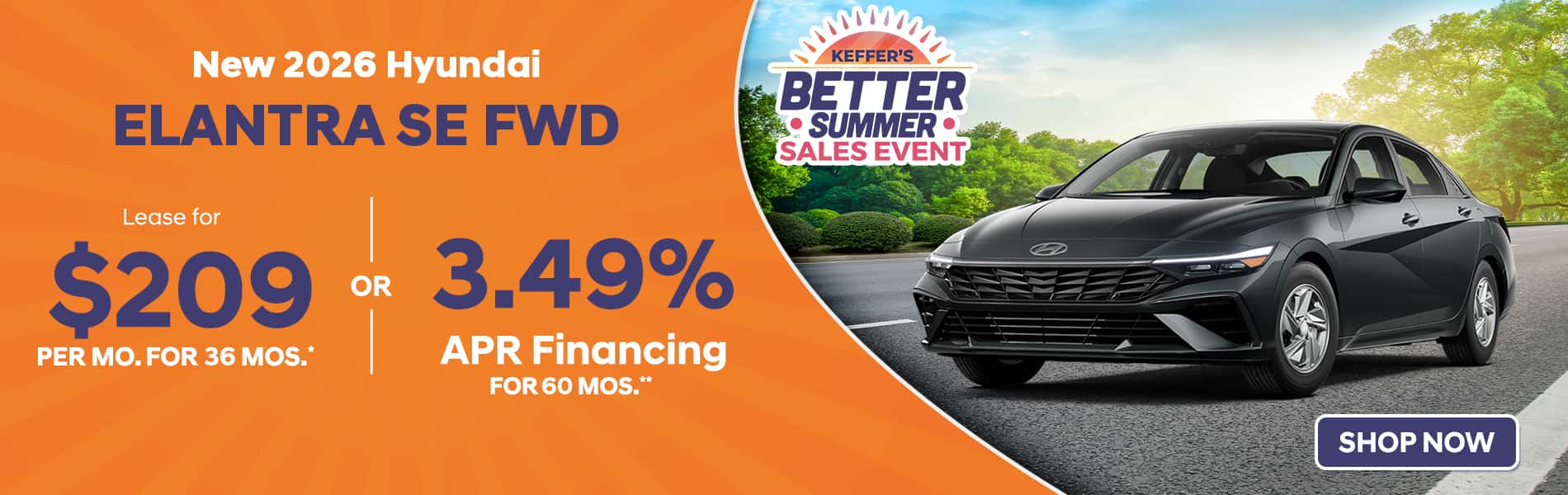 Hyundai Elantra lease deal