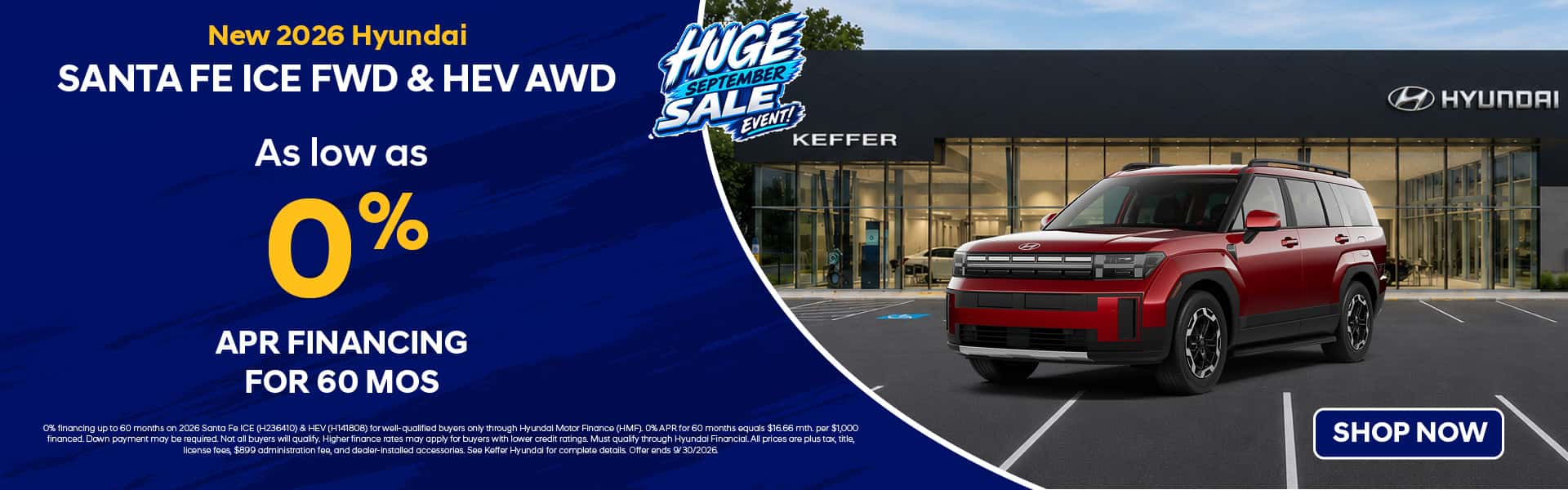 Santa Fe APR Offer