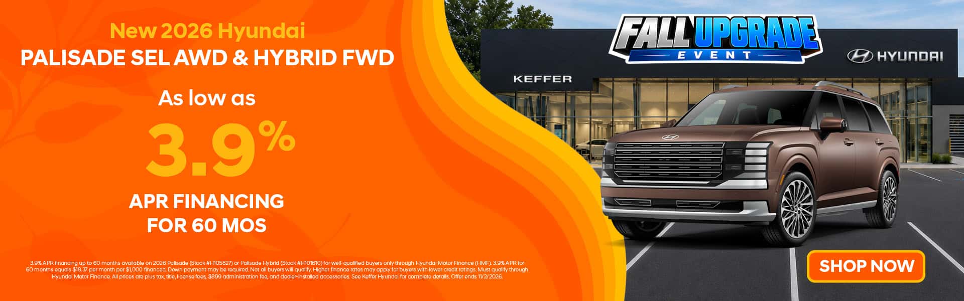 New 2026 Hyundai Palisade - Lease &amp; APR