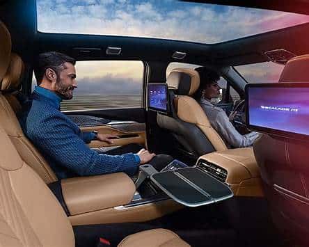 2027 Cadillac ESCALADE IQ second-row executive seating