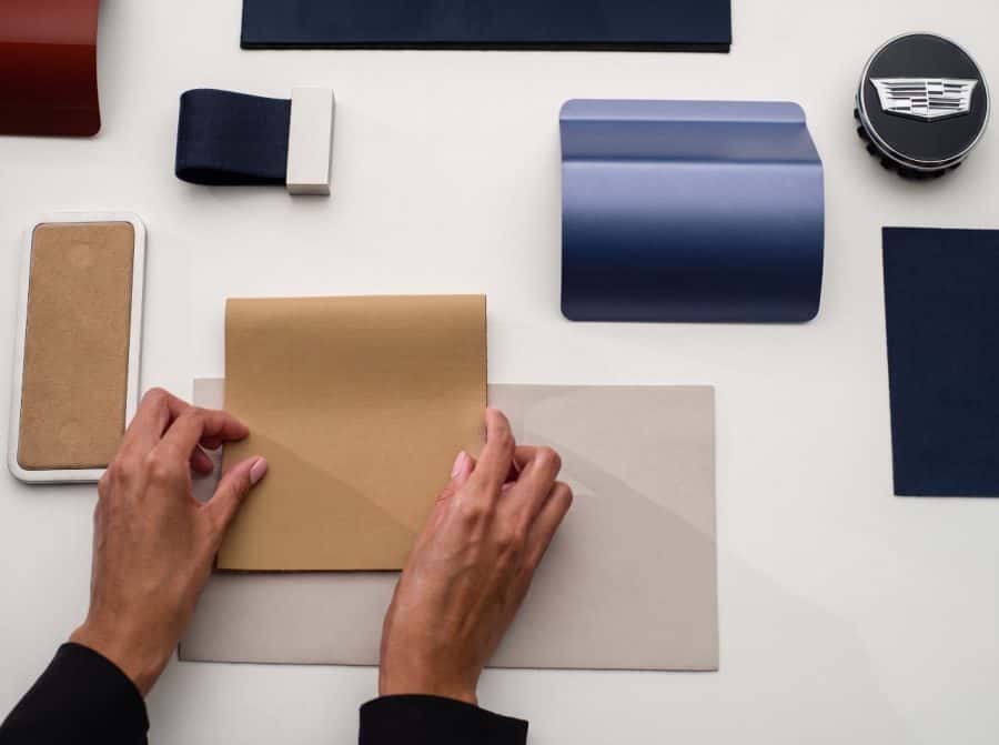Curated by Cadillac ESCALADE IQ interior material and color selections