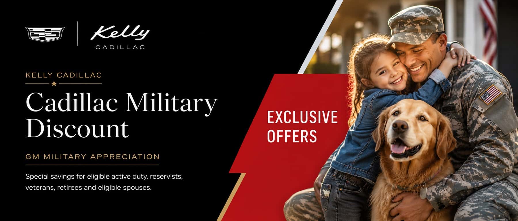 Cadillac Military Discount and GM Military Appreciation at Kelly Cadillac