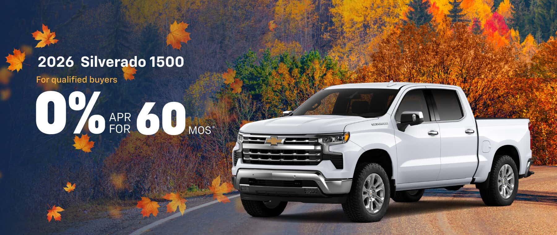 2026 Chevrolet Silverado 1500: 0% APR for 60 months*