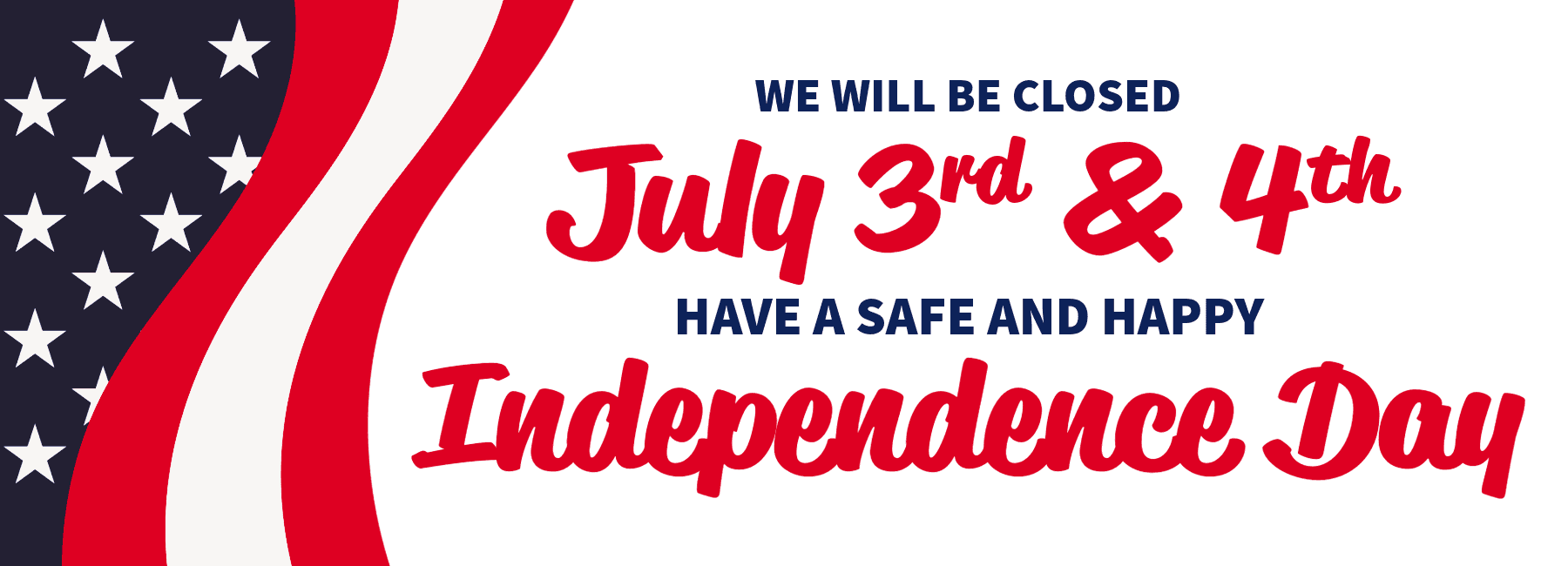 Closed for the 4th