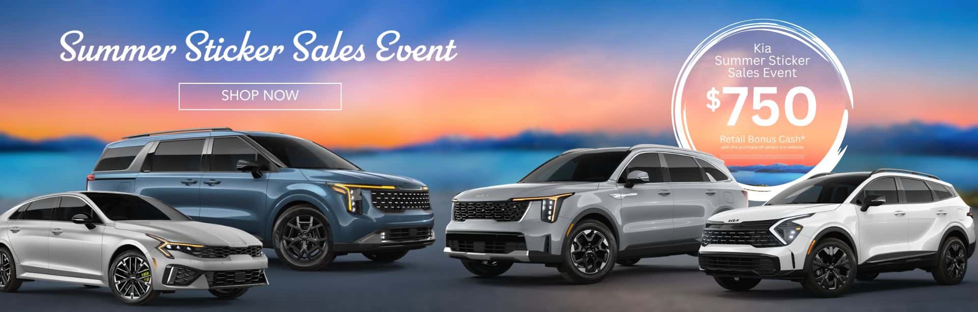 Kia Summer Sticker Sales Event
