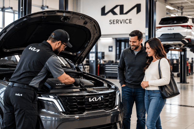 Kia 10-year 100,000-mile limited powertrain warranty at Kia of Lincoln