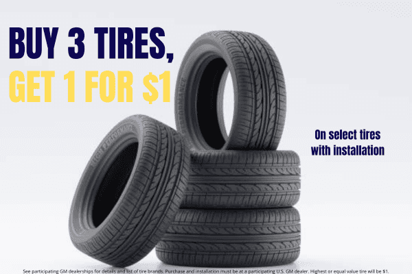 Buy 3 Tires Get 1 For $1