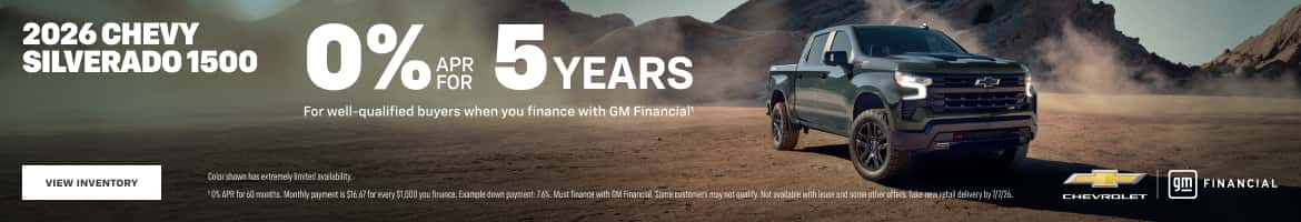 0% APR 5 years