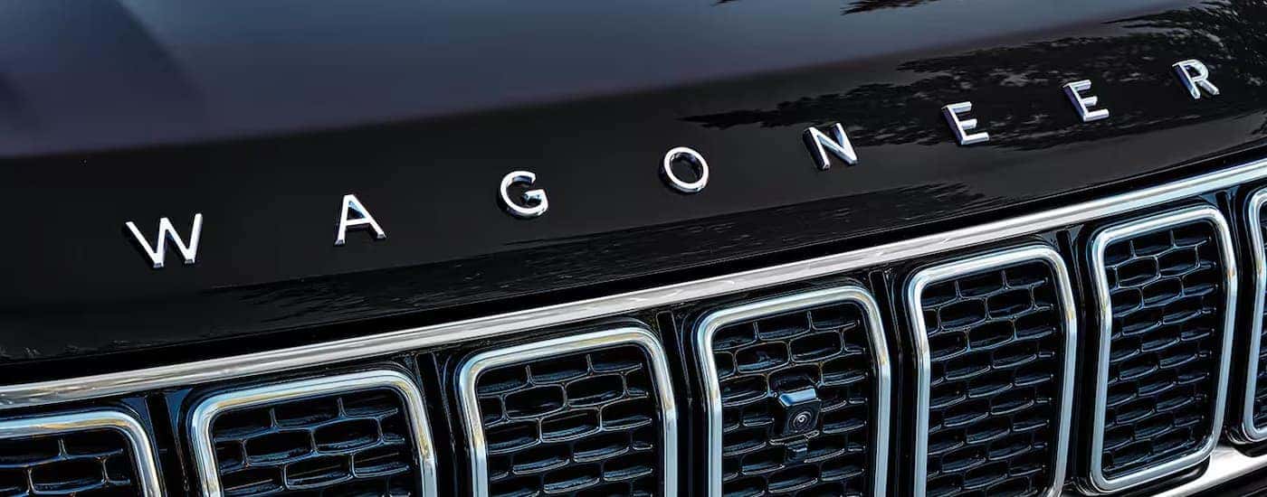 Grille on a black 2025 Jeep Wagoneer