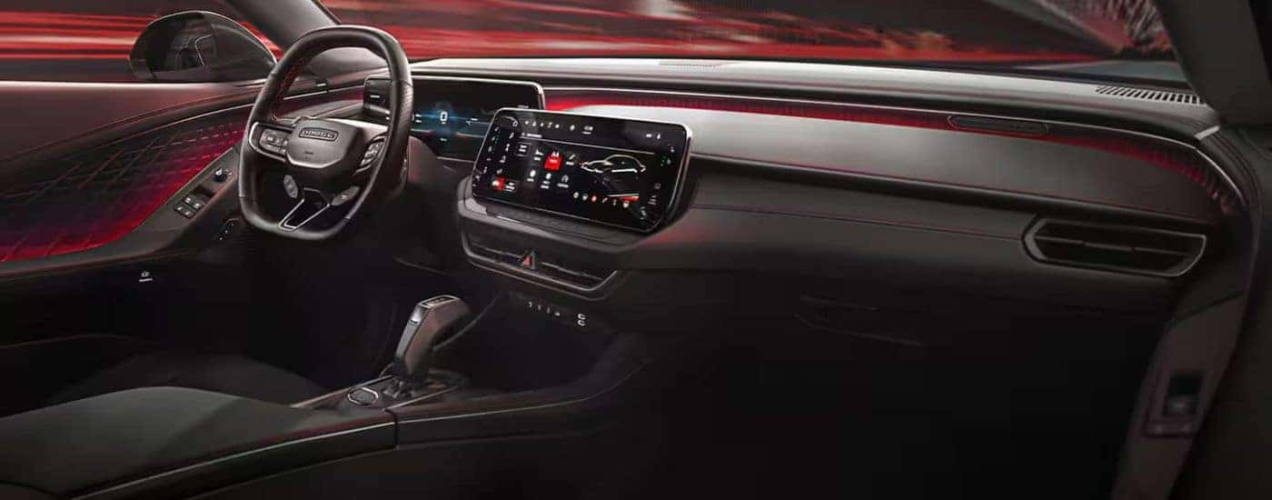 Infotainment and digital gauge cluster on a 2025 Dodge Charger
