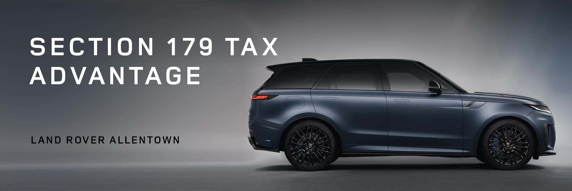Section 179 Tax Advantage at Land Rover Allentown