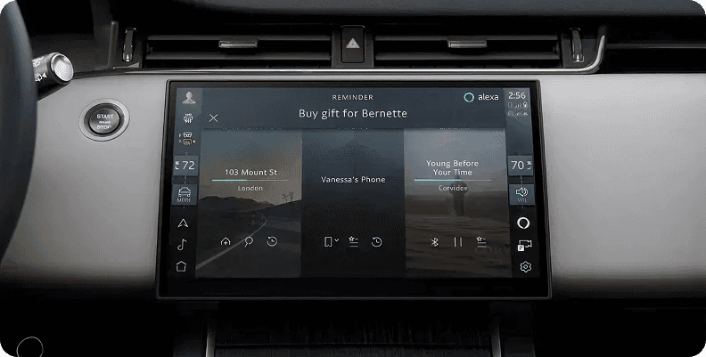 Range Rover Evoque Interactive Driver Display