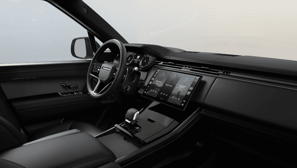 Interior of the 2026 Range Rover Sport for sale in Cerritos, CA at Land Rover Cerritos