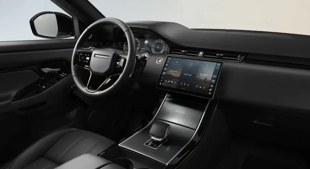 Interior of the 2026 Range Rover Evoque for sale in Cerritos, CA at Land Rover Cerritos