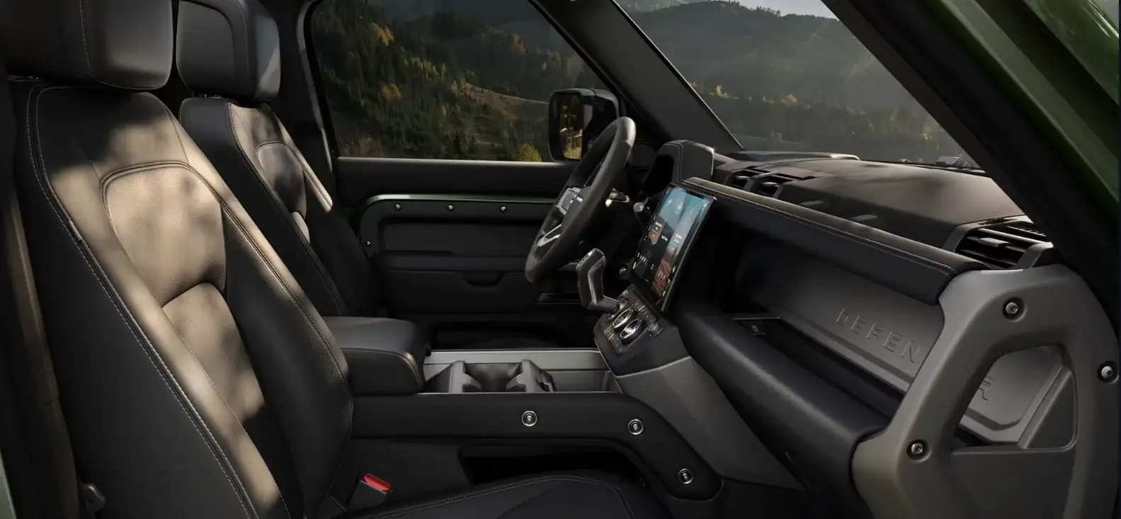 Interior of the Land Rover Defender 110 available for sale in Cerritos, CA at Land Rover Cerritos