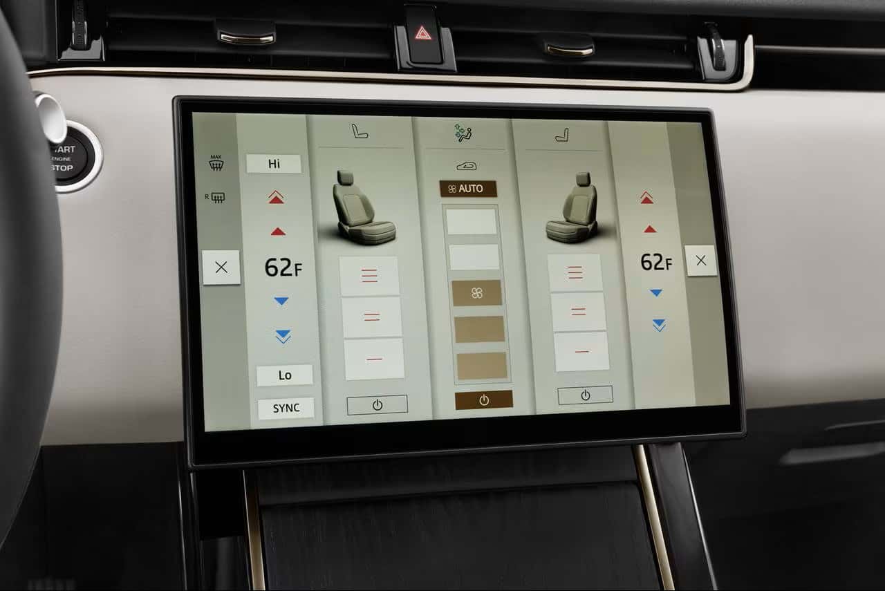 2026 Range Rover Evoque Pivi Pro touchscreen