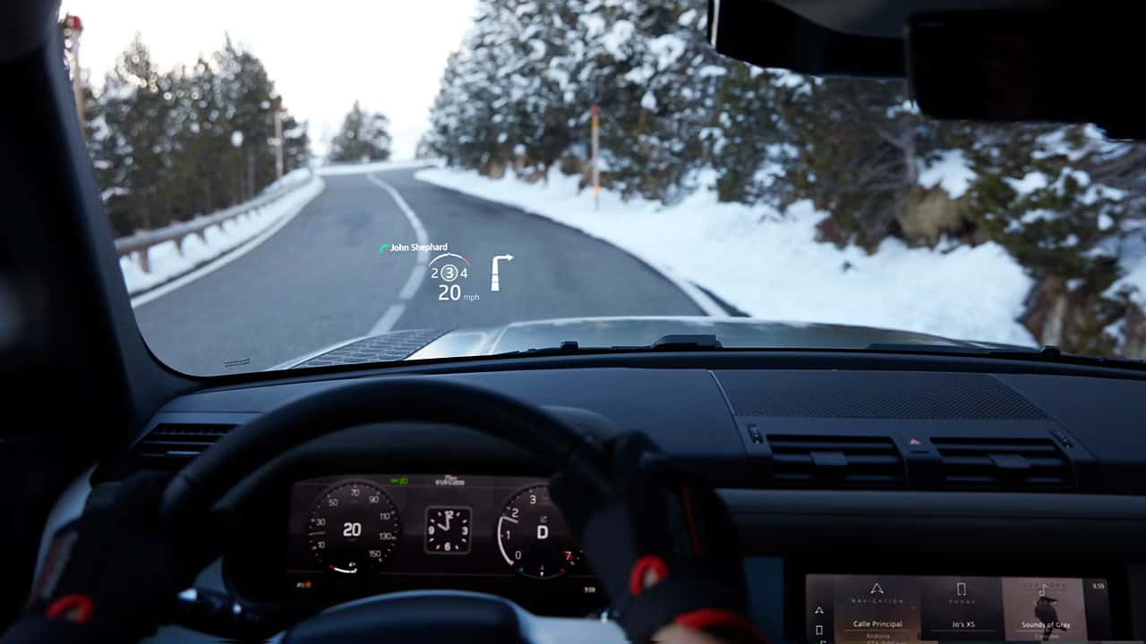 2026 Defender 110 interior technology and connectivity