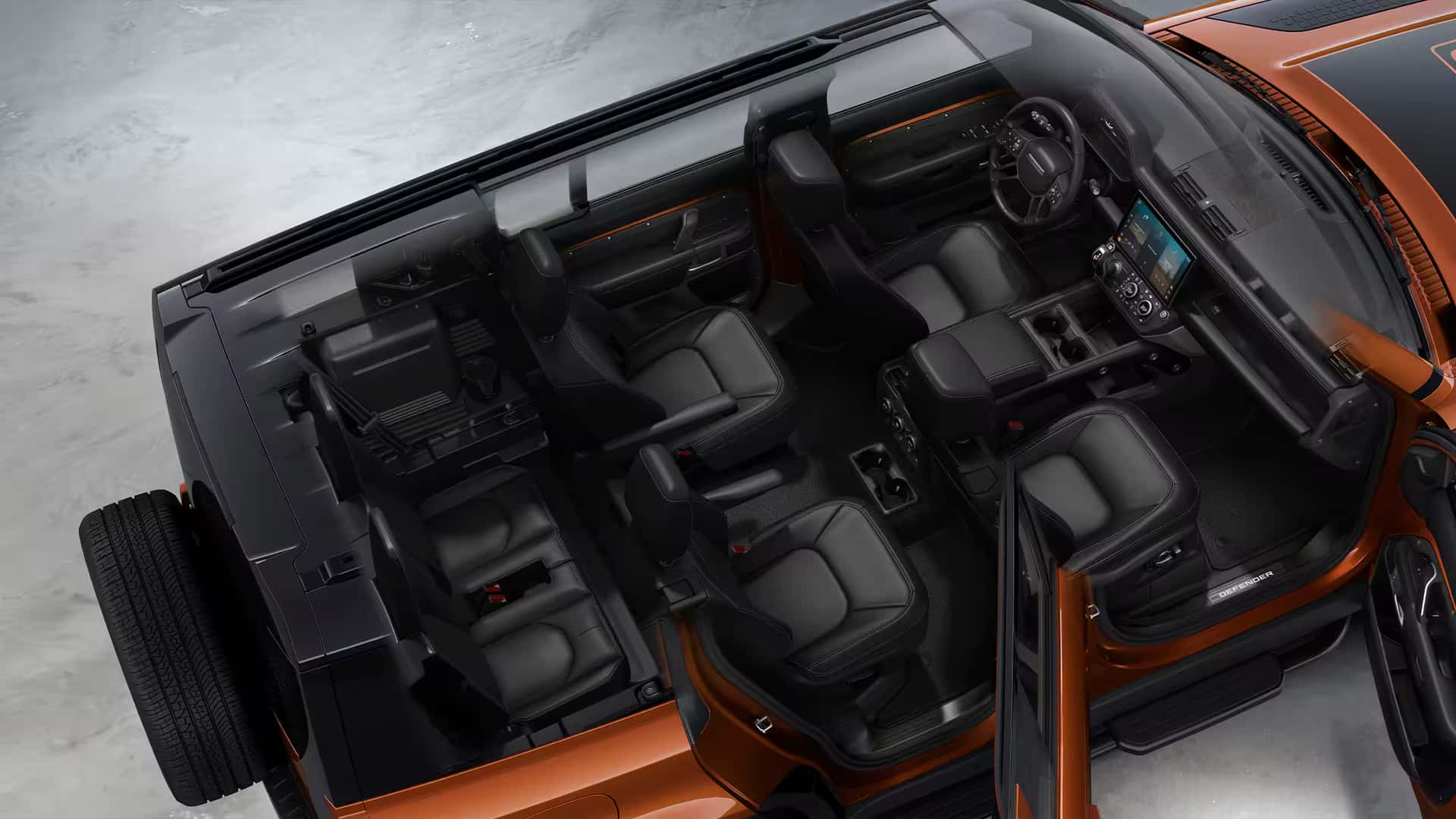 2027 Defender 110 interior comfort and cargo