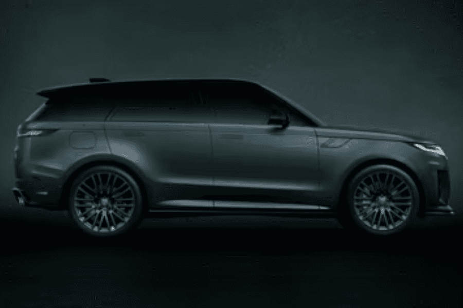 Range Rover Sport on a desert road.