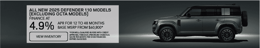 All 2025 Defender 110 models (Excluding OCTA Models)