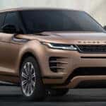 2024 Range Rover Evoque parked in a closed garage
