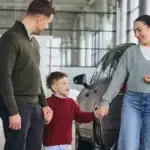 Vehicle displayed at a dealership