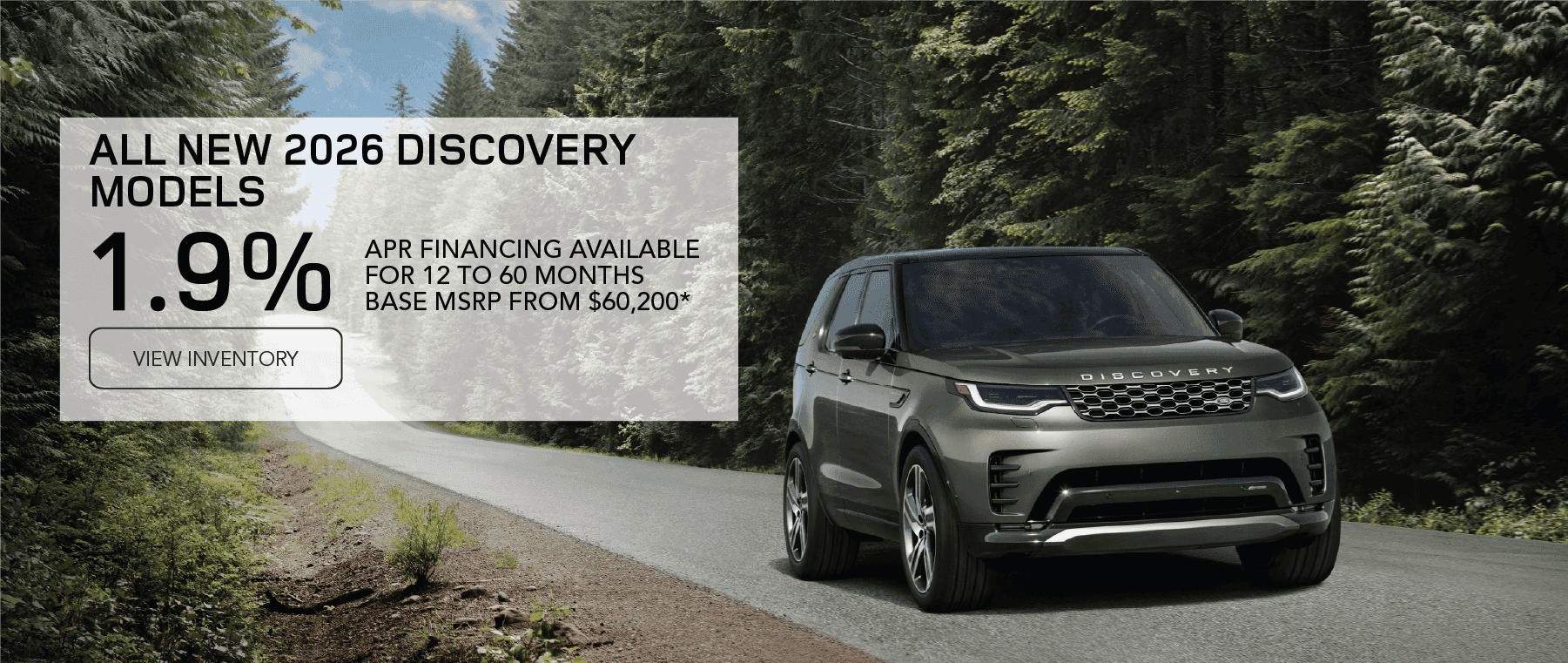 New 2026 Discovery APR August National Offer