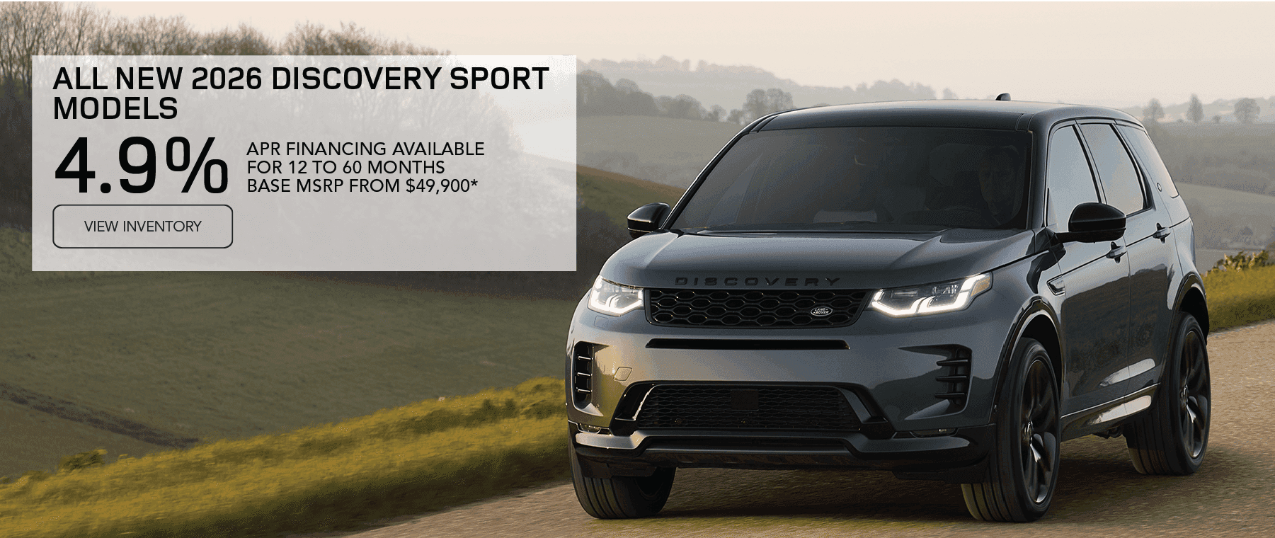 New 2026 Discovery Sport APR August National Offer