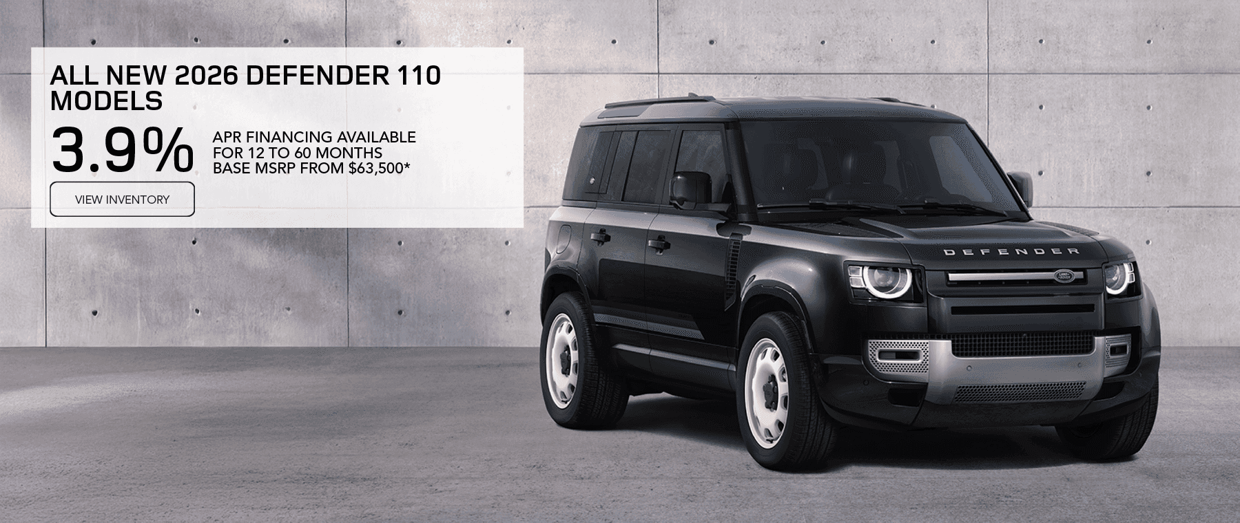 New 2026 Defender 110 APR National Offer September