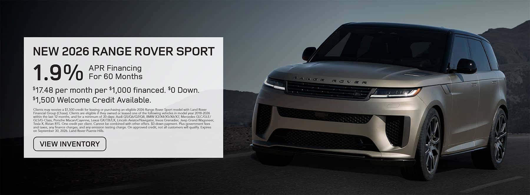 Sep Range Rover Sport 2026
