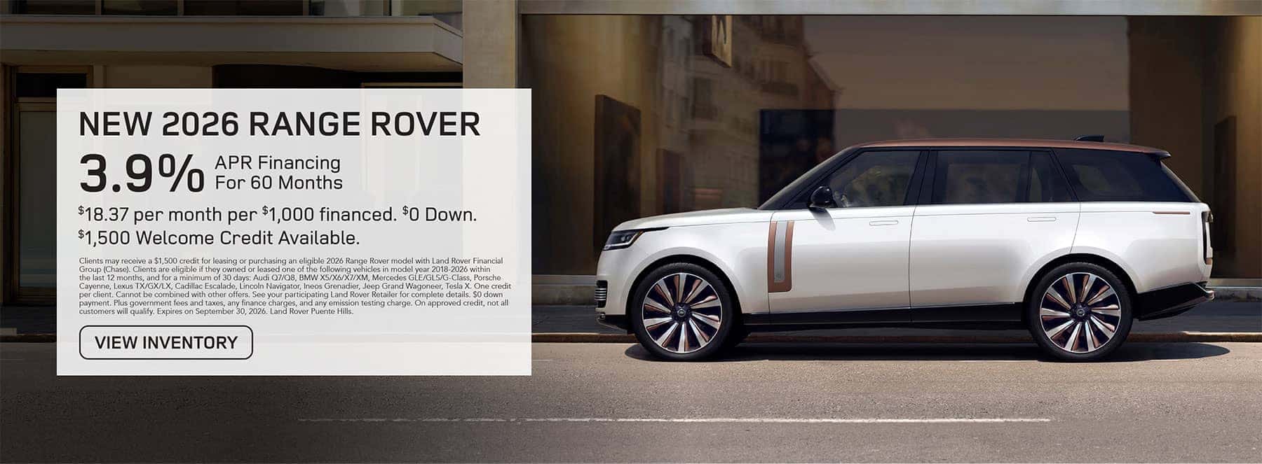Sep Range Rover 2026