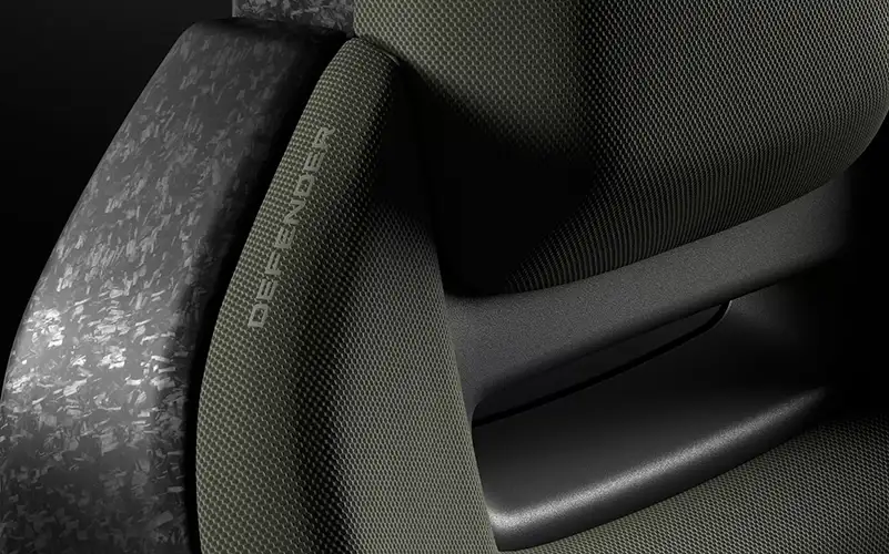 Defender OCTA Chopped Carbon Fiber Seats