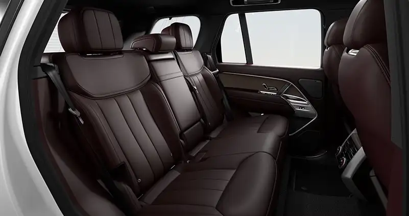Range Rover Deep Garnet perforated Semi-Aniline leather