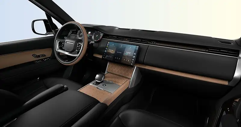 Range Rover Natural Light Linear wenge veneer with mosaic marquetry