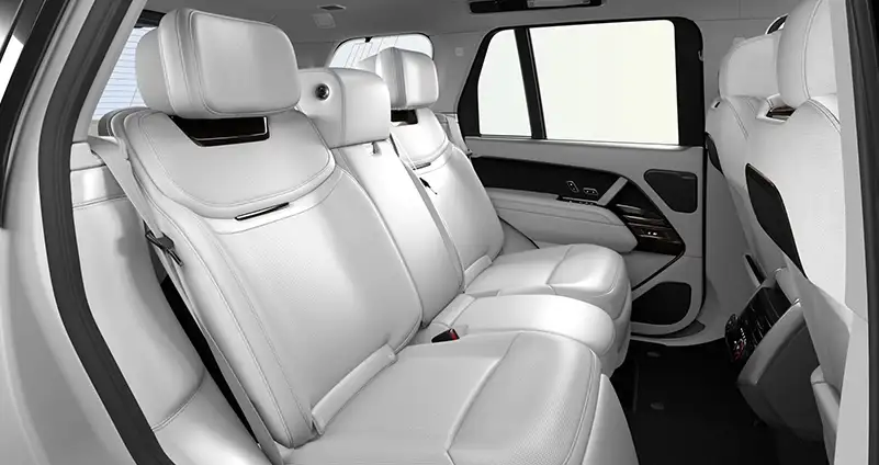Range Rover SV Intrepid Light Cloud Ultrafabrics seats with Light Cloud interior