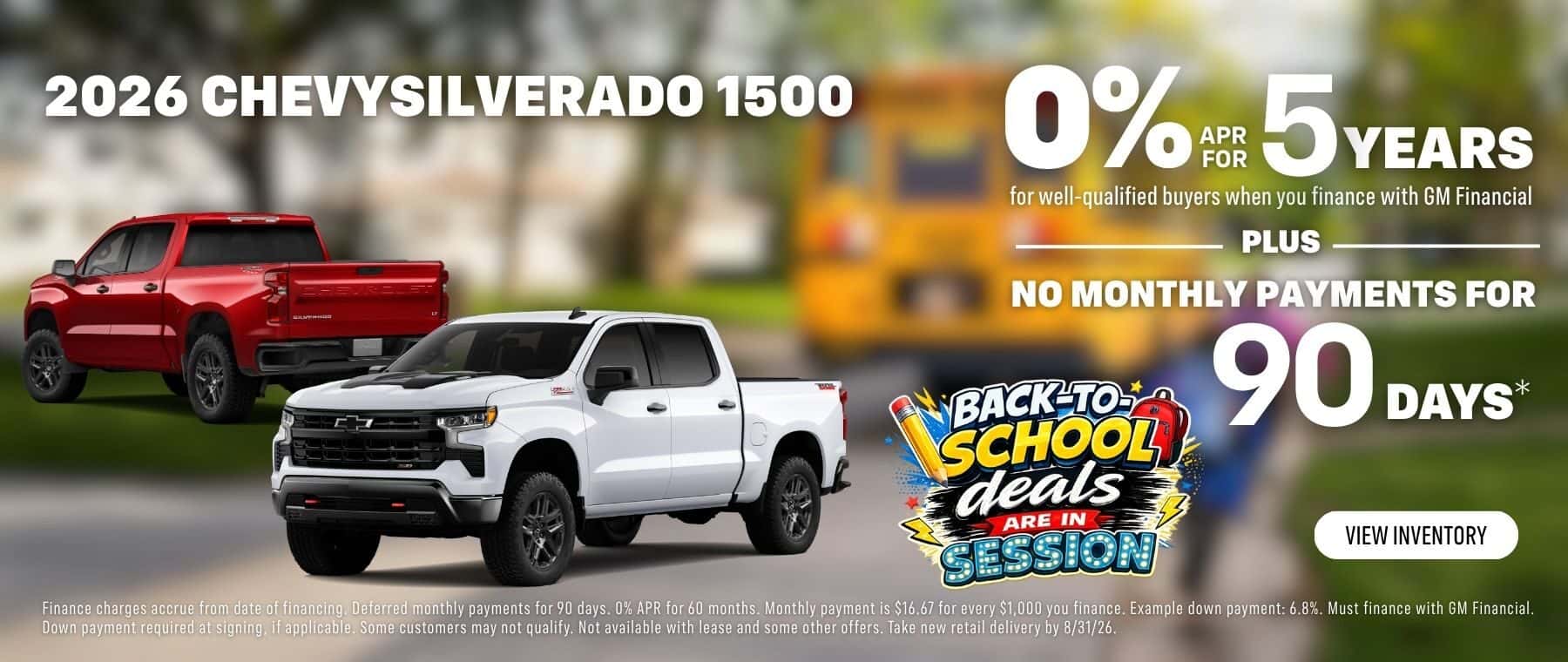 0% APR on 2026 Silverado 1500