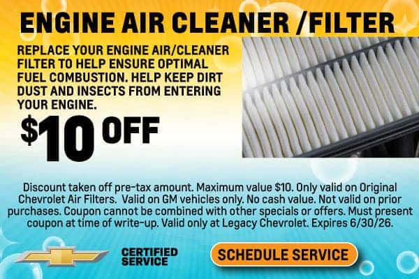 $10 Engine Air Filter