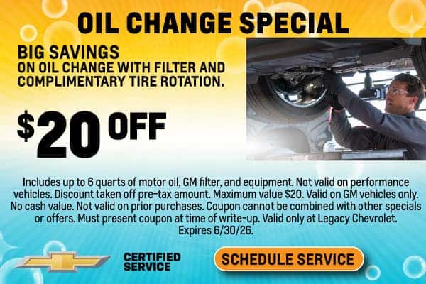 $20 Off Oil Change Special