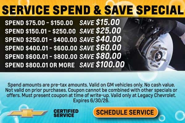 Service Spend & Save Special