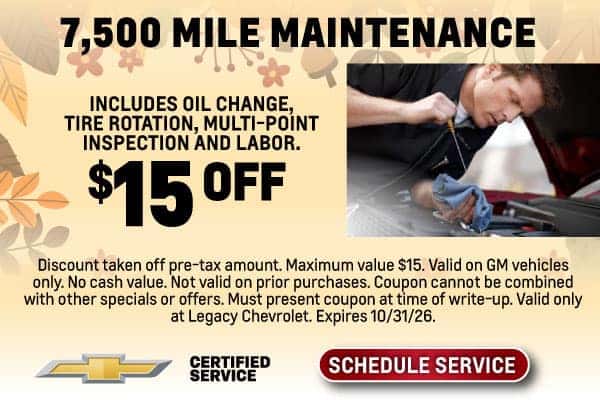 7,500 Mile Maintenance