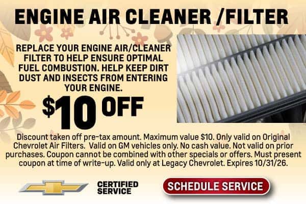 $10 Engine Air Filter