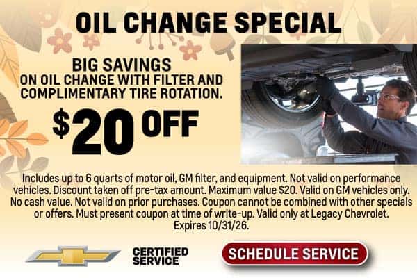 $20 Off Oil Change Special