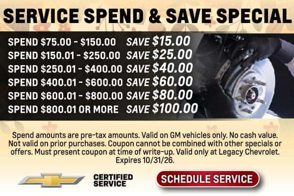 Service Spend & Save Special