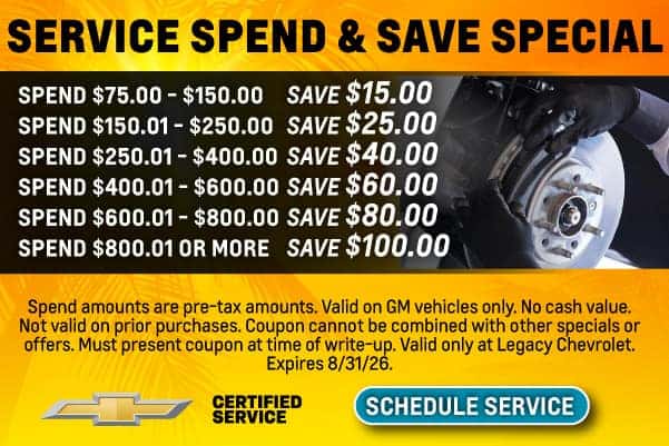 Service Spend & Save Special