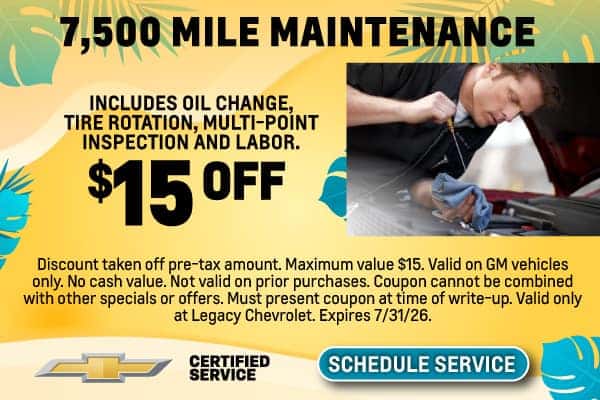 7,500 Mile Maintenance