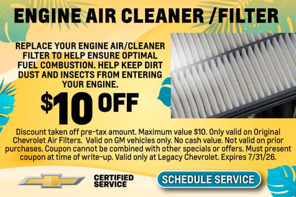 $10 Engine Air Filter