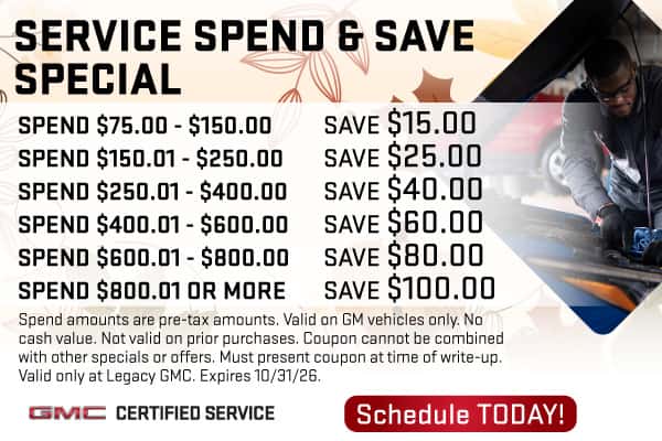Service Spend & Save Special