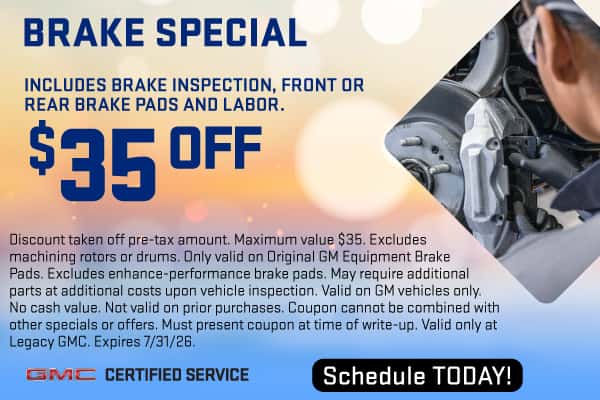 $35 off Brake Special